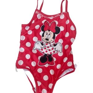 Disney Minnie Mouse One-Piece Swimsuit  Size 4T